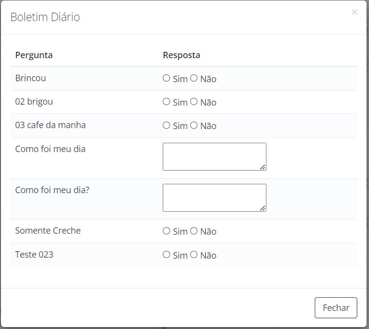 Tela de Exemplo